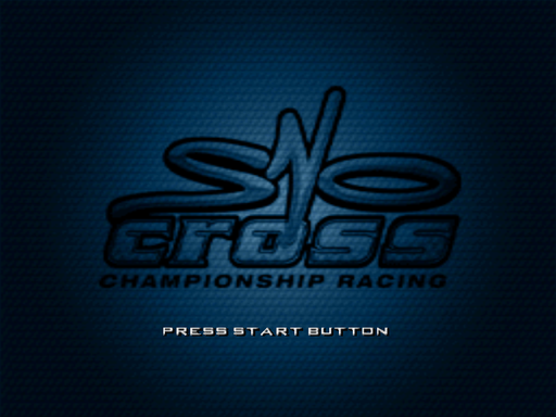 SnoCross Championship Racing title screen for Sega Dreamcast